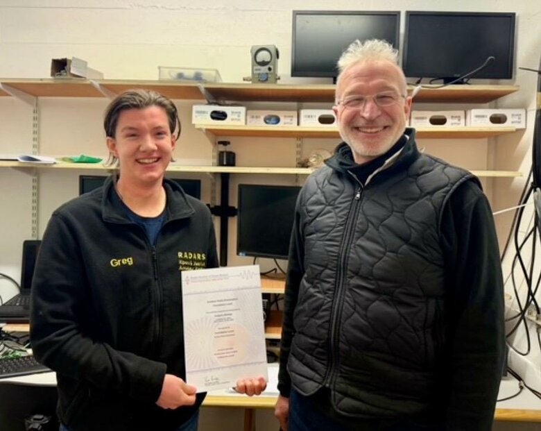 Radio fan Gregory tunes into success