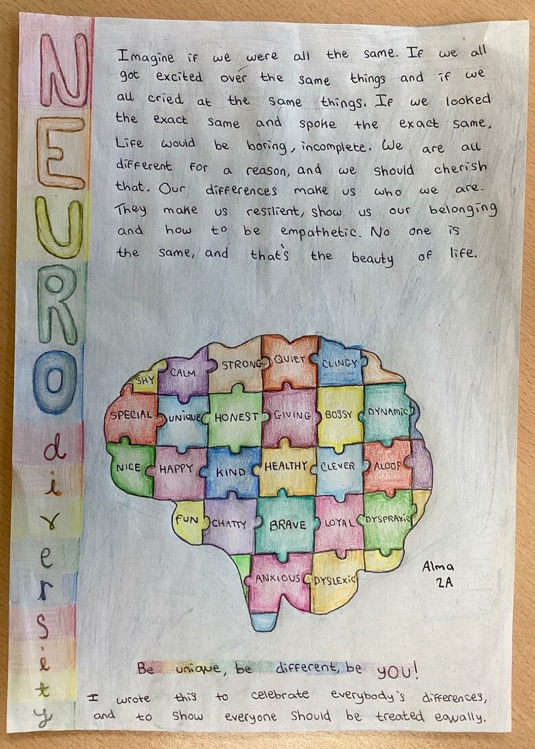 Students showcase creativity in Neurodiversity Week