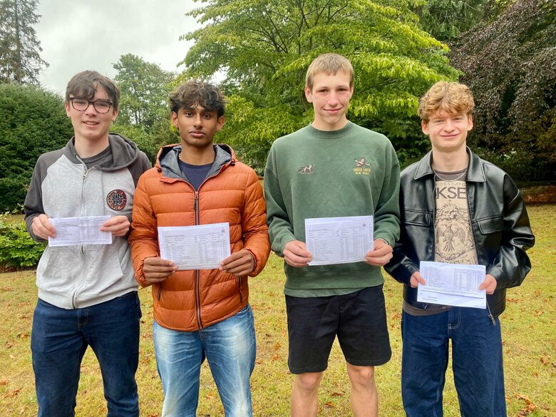​RGS students on cloud nine as they celebrate top grades