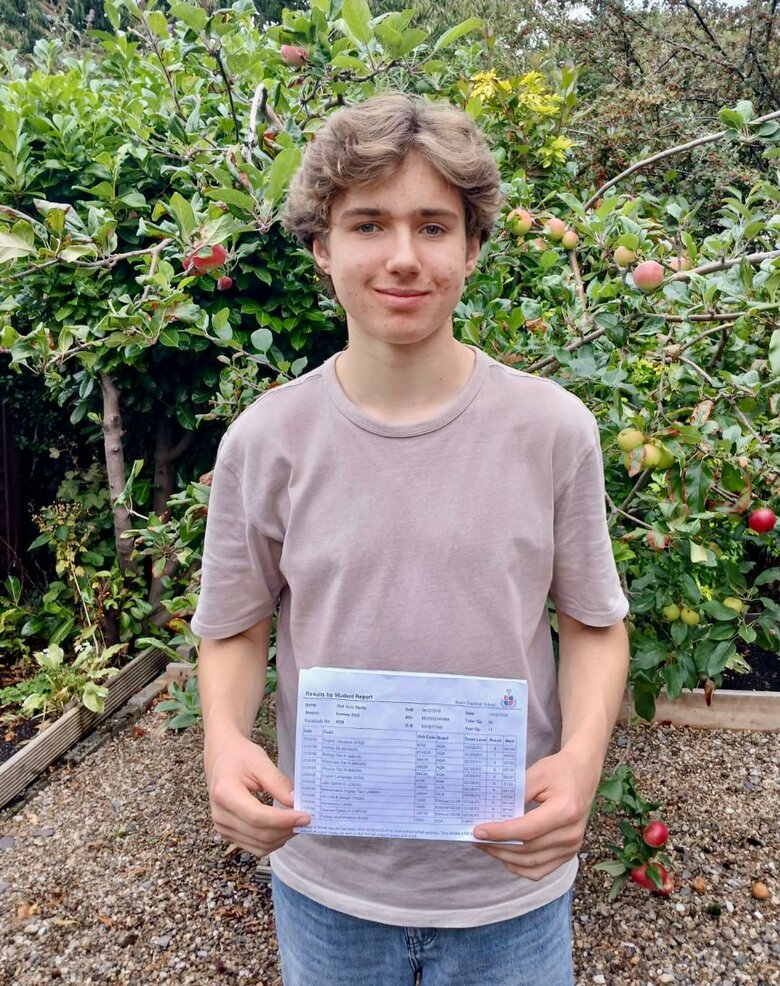 Vlad celebrates exam success after action-packed school years