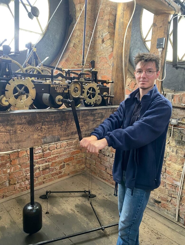 Back in time: RGS clock springs back to life after decades of silence