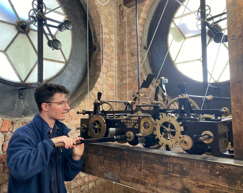 Back in time: RGS clock springs back to life after decades of silence
