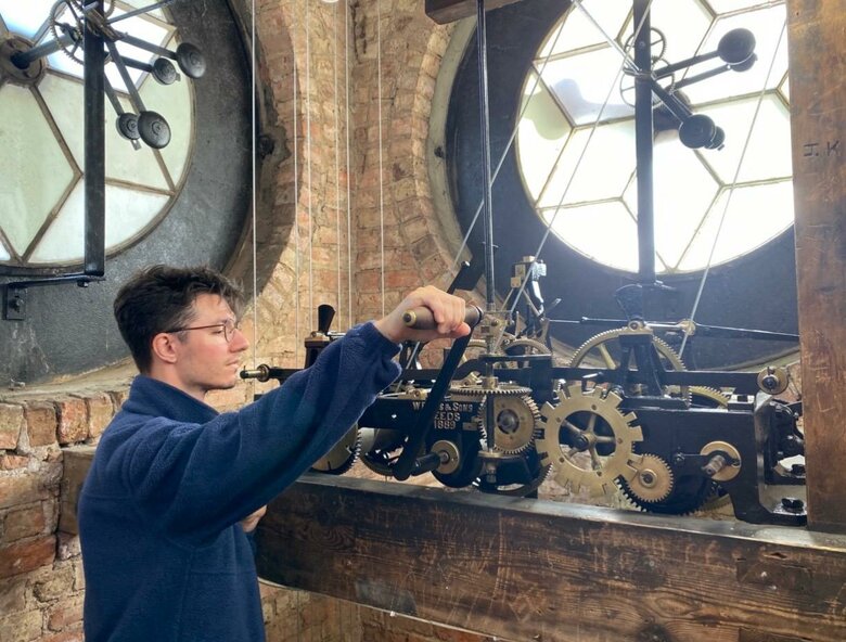 Back in time: RGS clock springs back to life after decades of silence