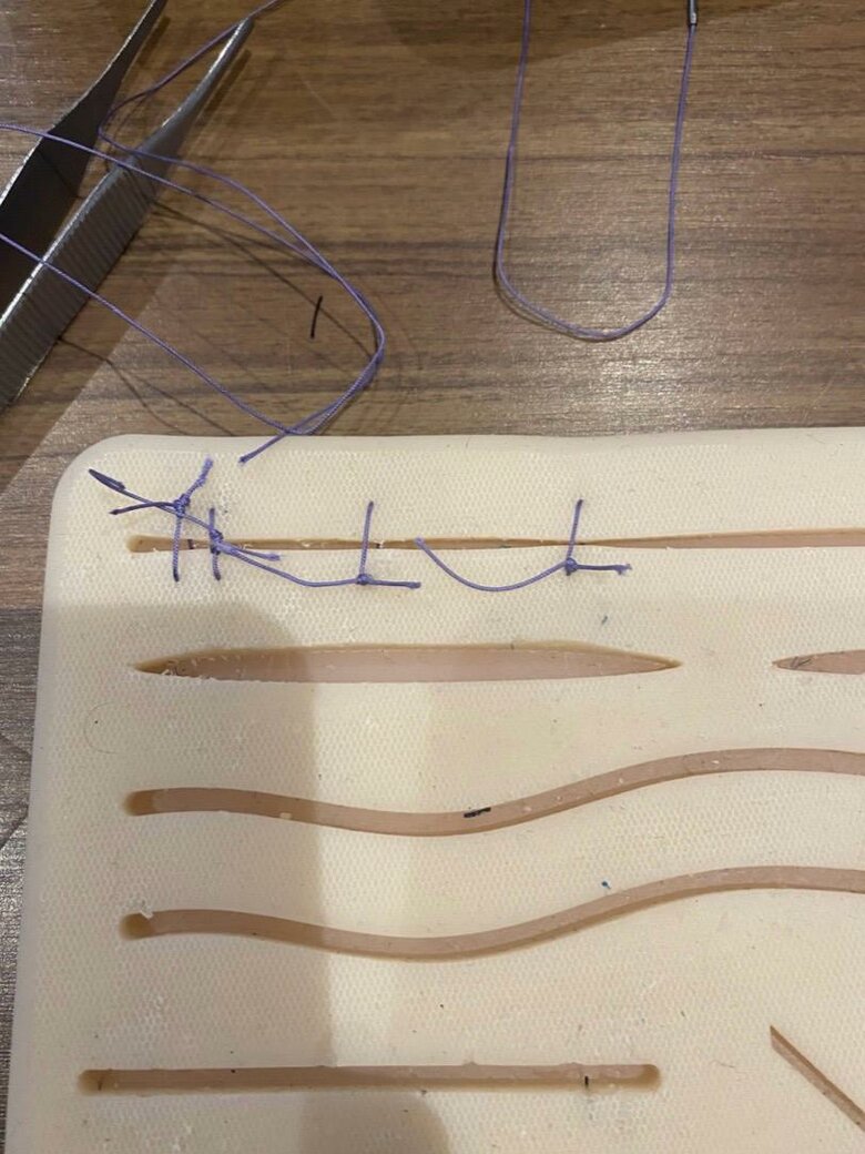 Aspiring medics have their futures all stitched up