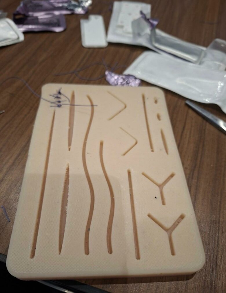 Aspiring medics have their futures all stitched up