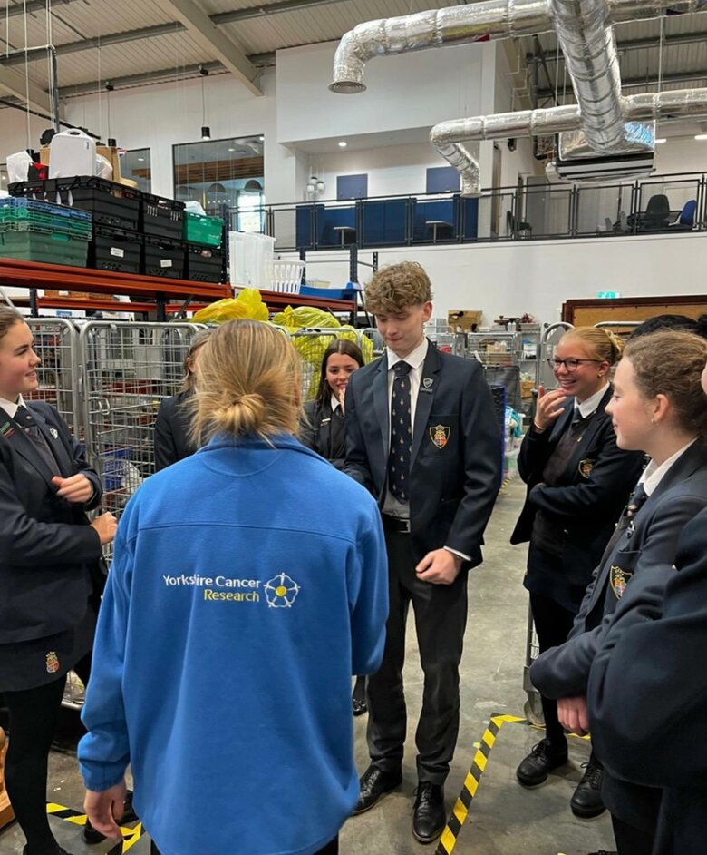Students inspired by Yorkshire Cancer research visit